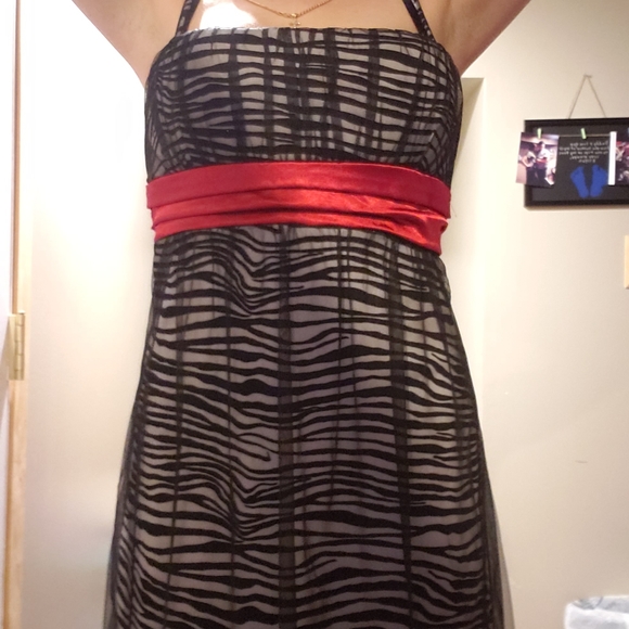 Taboo Zebra Print Cocktail Dress! - Picture 2 of 7